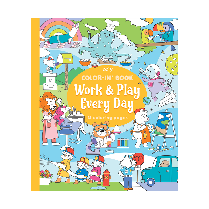 Color-In&#39; Book - Work and Play Every Day