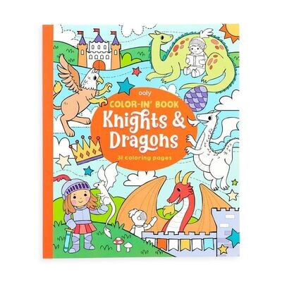 Color-In' Book - Knights &amp; Dragons