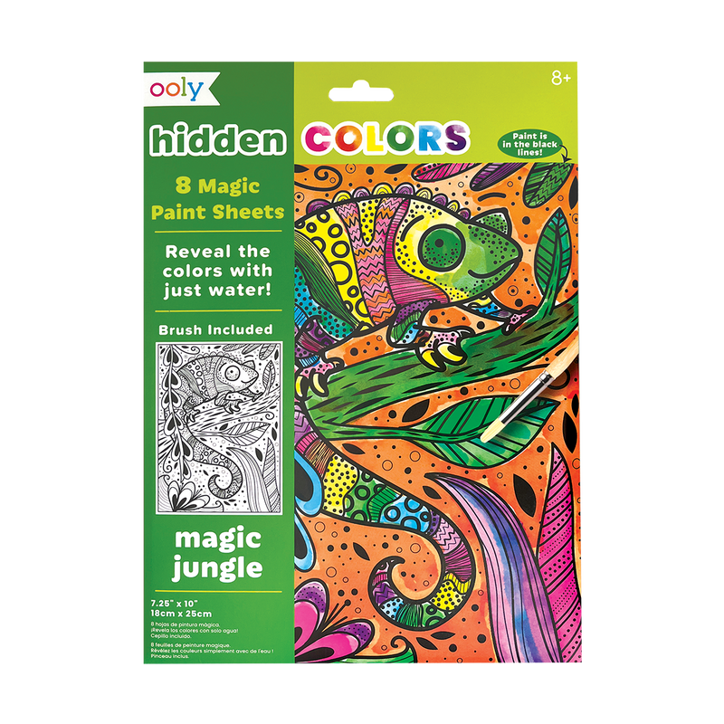 Hidden Colors Magic Paint Sheets - Magic Jungle