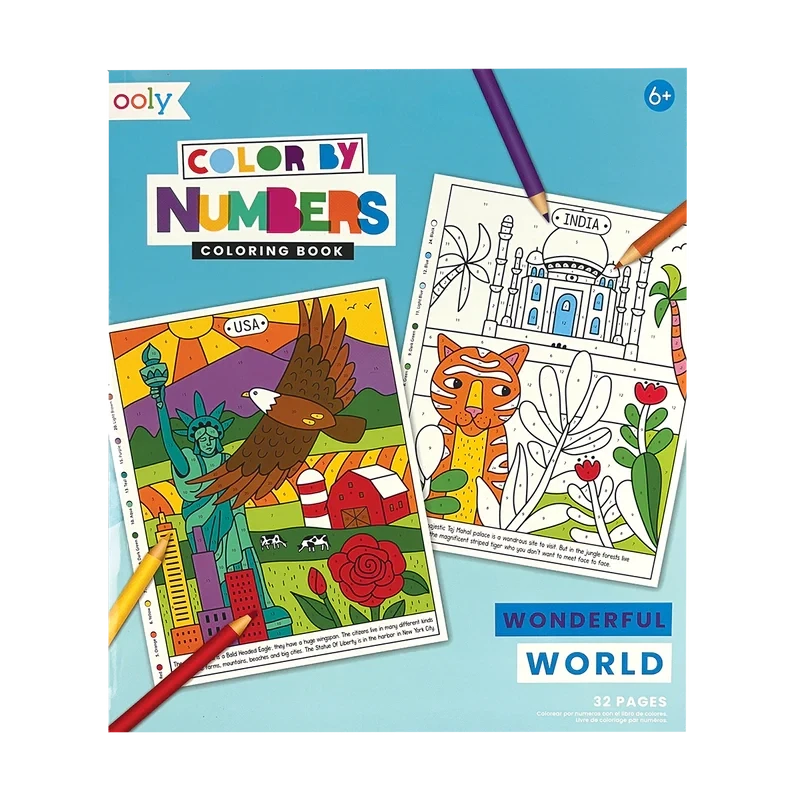 Colour By Number Book - Wonderful World