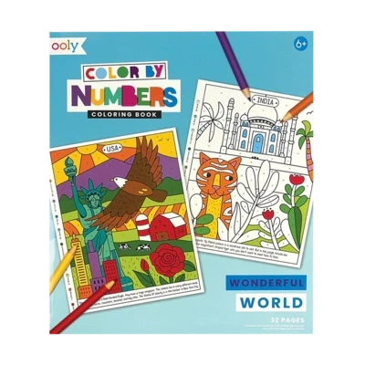 Colour By Number Book - Wonderful World