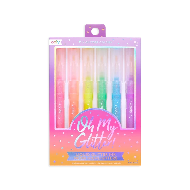 Oh My Glitter! Glitter Ink Neon Highlighters