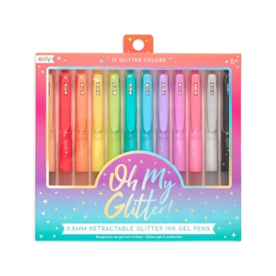 Oh My Glitter! Retractable Ink 12 Pen Set