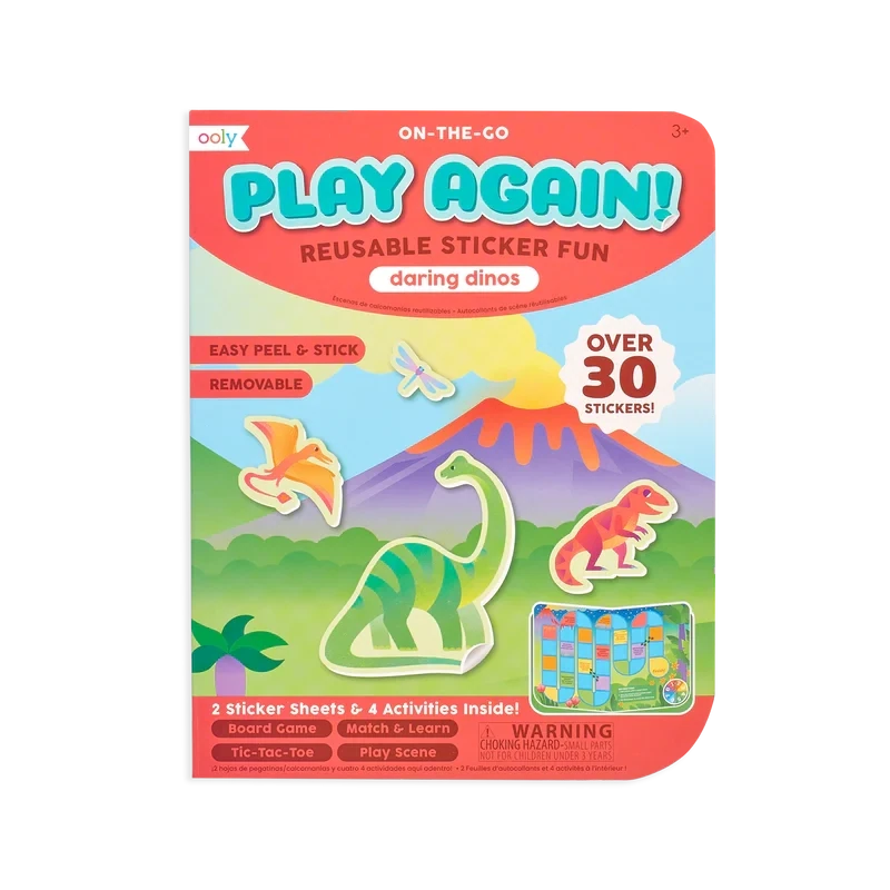 Play Again Reusable Sticker Fun - Dinos