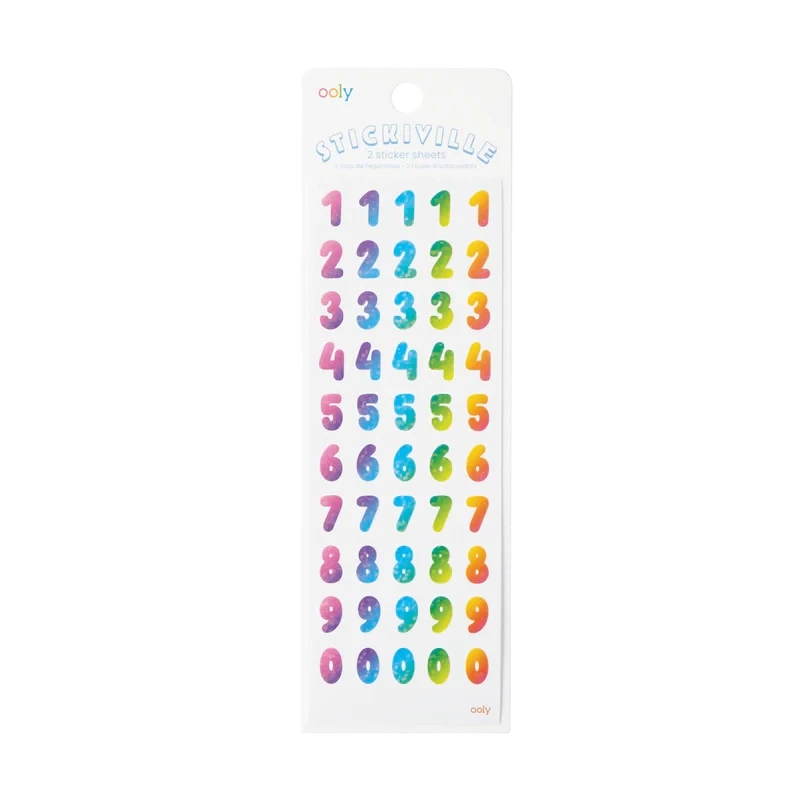 Stickiville Skinny - Rainbow Numbers