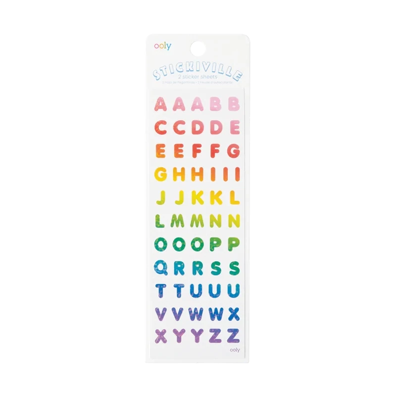 Stickiville Skinny - Rainbow Letters
