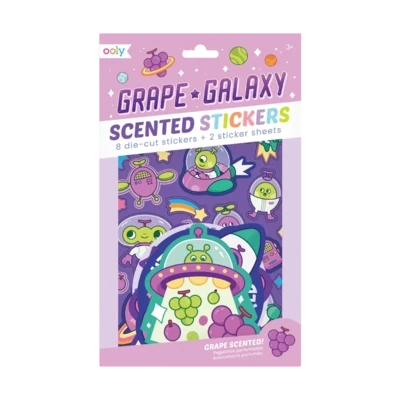 Stickiville Stickers - Grape Galaxy, Scented 2 Sheets
