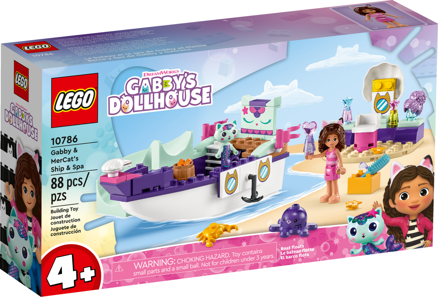 LEGO® GABBY&#39;S DOLLHOUSE - Gabby and MerCat&#39;s Ship &amp; Spa