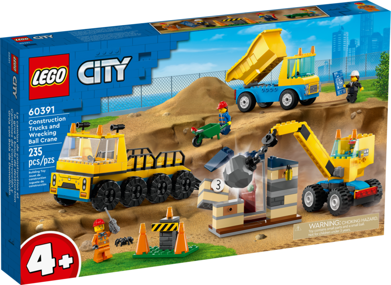 LEGO® CITY - Construction Trucks and Wrecking Ball Crane