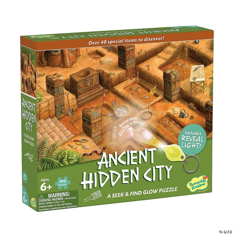 Seek &amp; Find Glow Puzzle: Ancient Hidden City