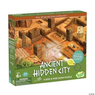 Seek & Find Glow Puzzle: Ancient Hidden City