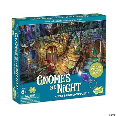 Seek & Find Glow Puzzle: Gnomes At Night