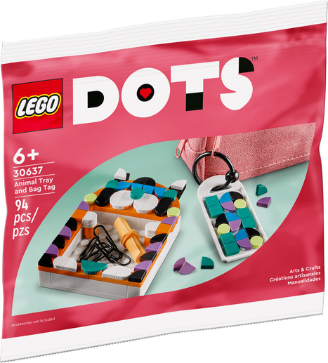 LEGO® DOTS - Animal Tray &amp; Bag Tag, Polybag