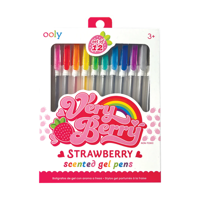 Very Berry- Strawberry Scented Gel Pens