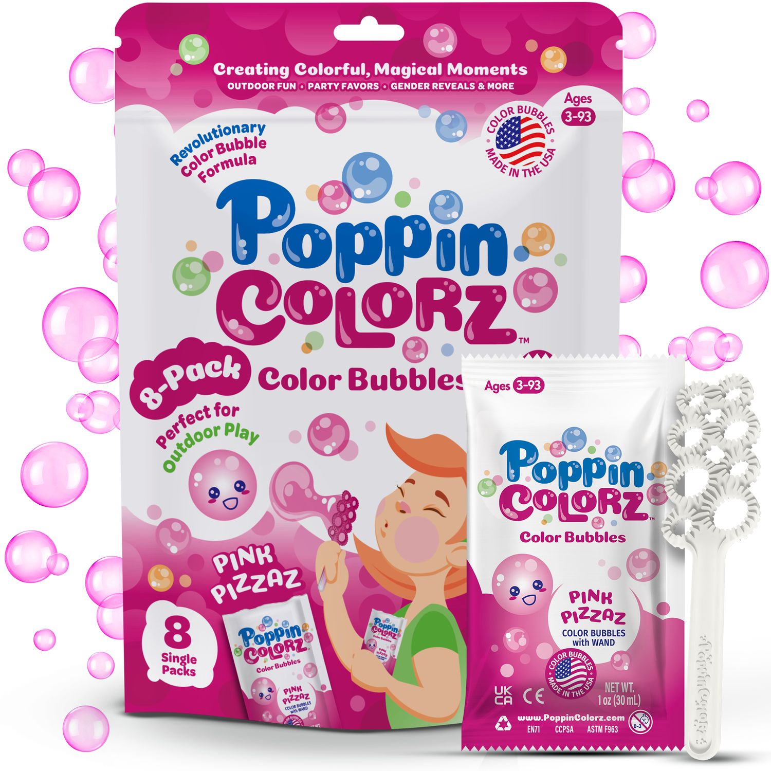 Poppin Colorz - Party Pack, Pink Pizzaz