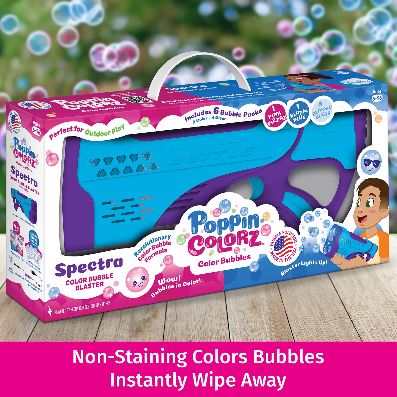Poppin Colorz - Spectra Bubble Blaster