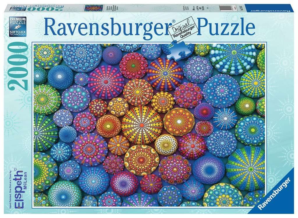 2000pc: Radiating Rainbow Mandalas