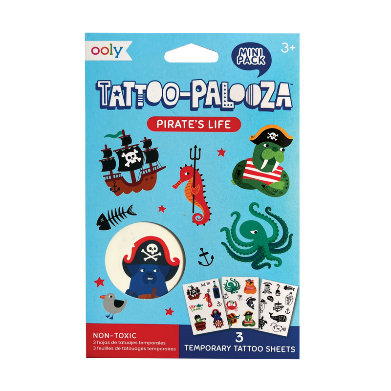 Tattoo-Palooza Mini Temporary Tattoos - Pirate&#39;s Life