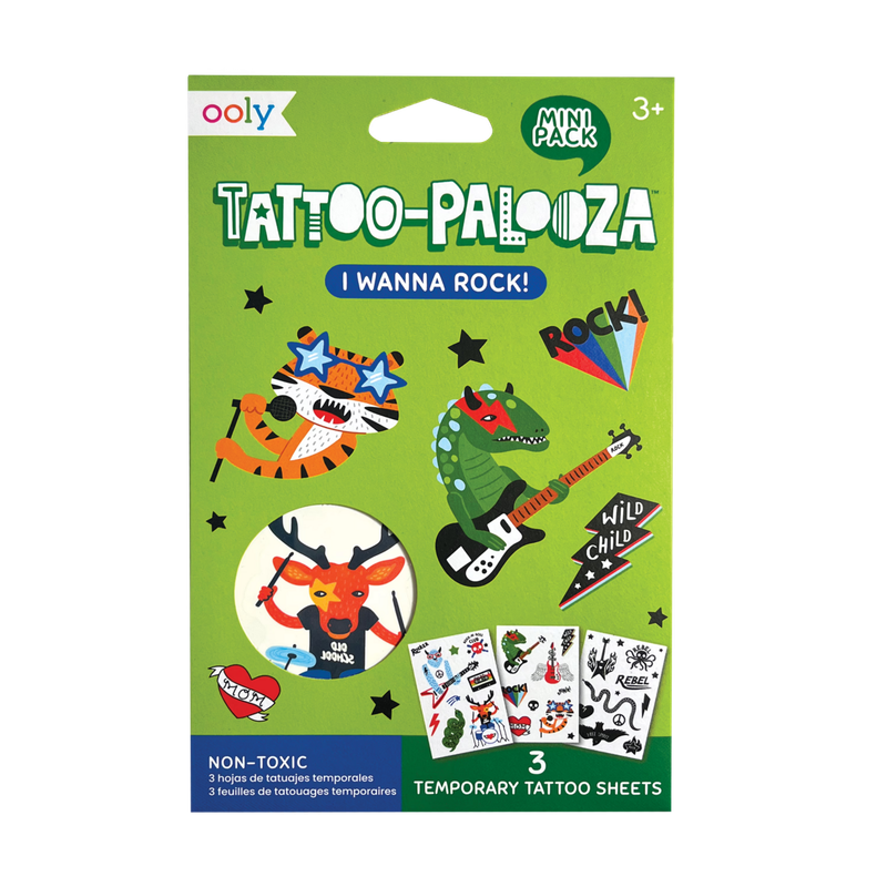 Tattoo-Palooza Mini Temporary Tattoos - I Wanna Rock