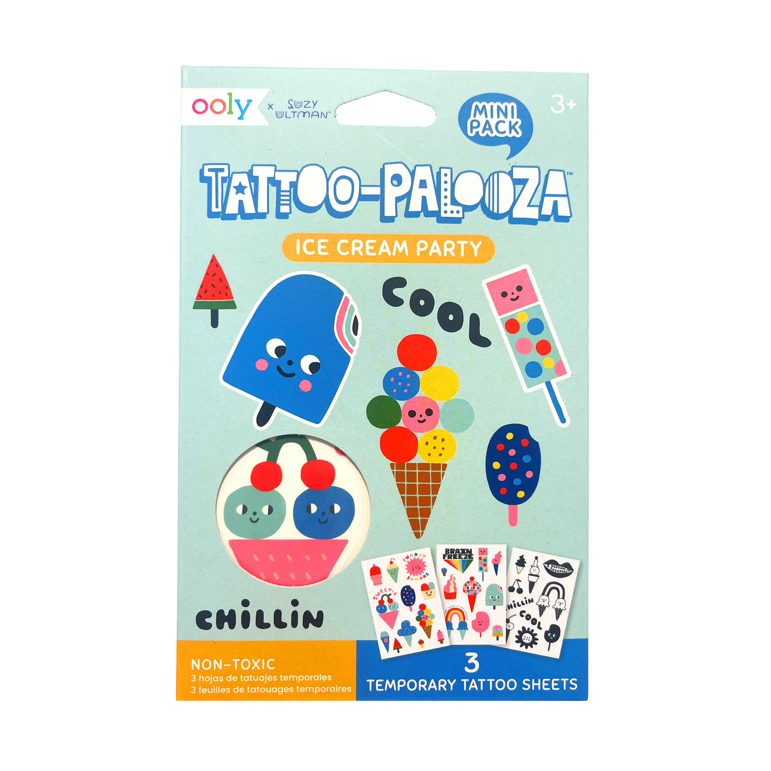 Tattoo-Palooza Mini Temporary Tattoos - Ice Cream Party