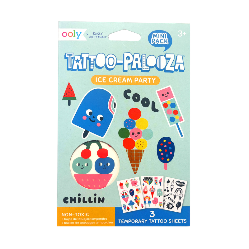 Tattoo-Palooza Mini Temporary Tattoos - Ice Cream Party