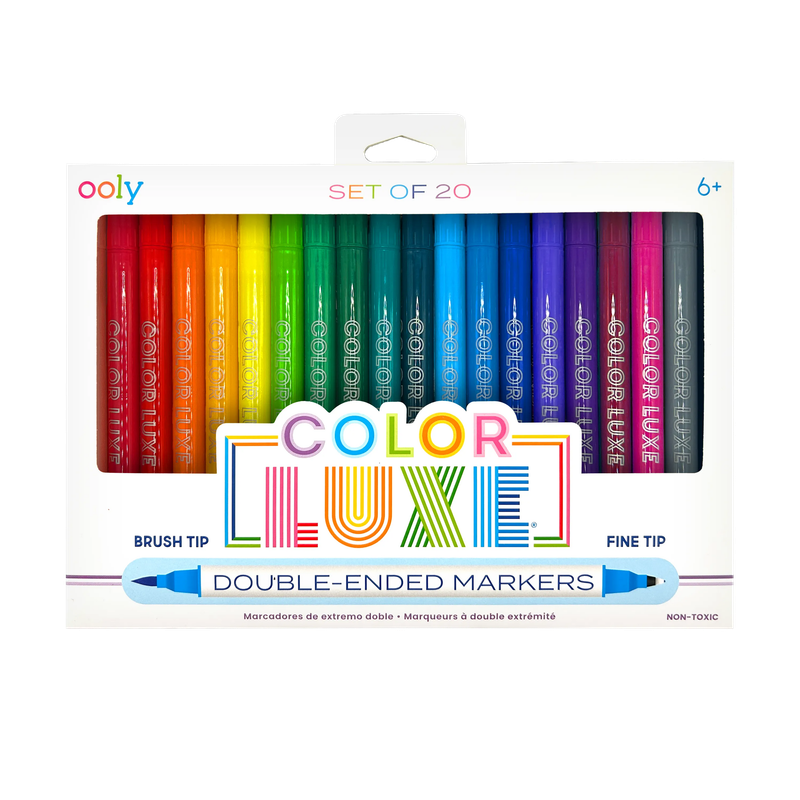 Colour Luxe Double Ended Markers, 20pk