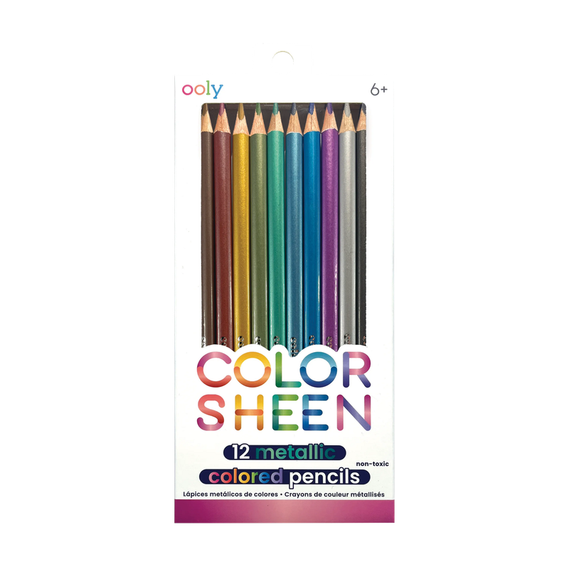 Color Sheen Metallic Coloured Pencils, 12pk