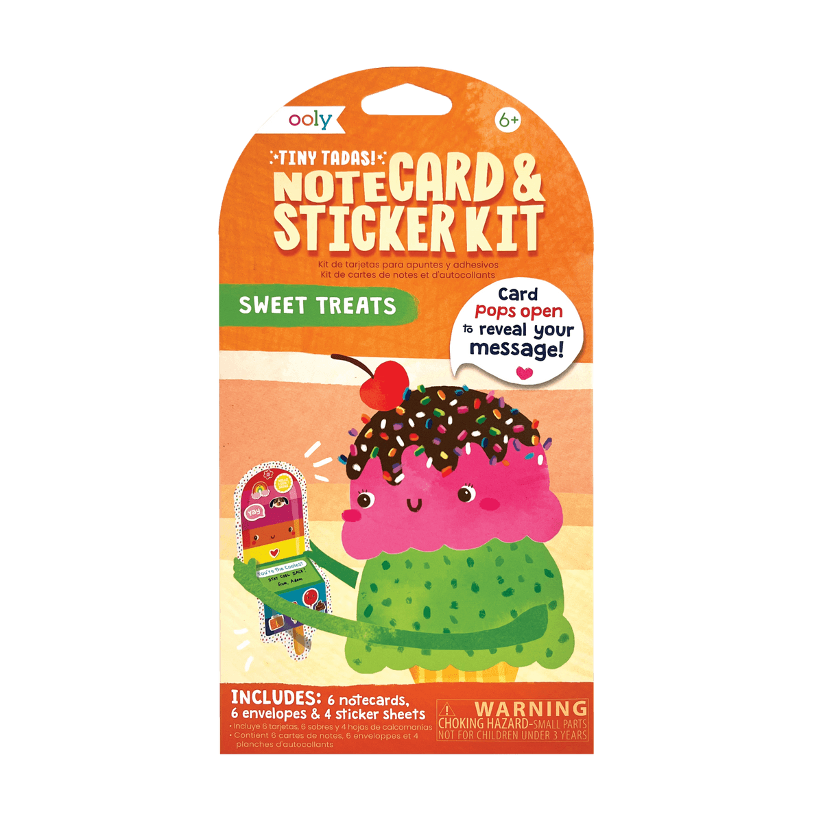 Tiny Tada! Note Cards &amp; Sticker Set - Sweet Treats