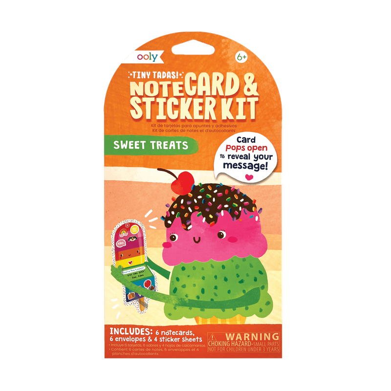 Tiny Tada! Note Cards &amp; Sticker Set - Sweet Treats