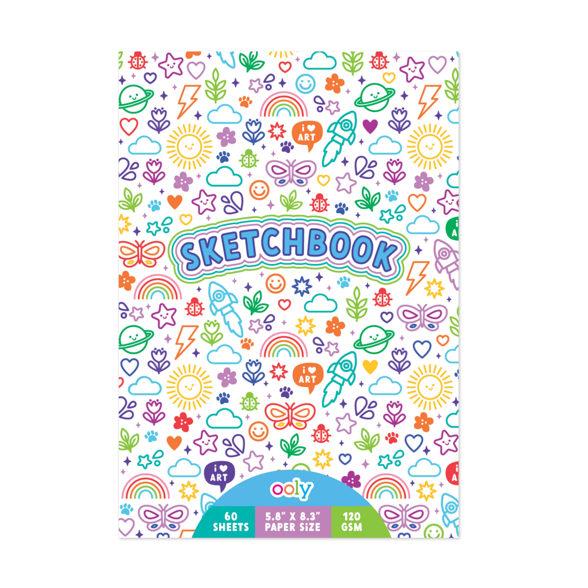 Colourful Doodles Sketchbook (5.8&quot; x 8.3&quot;)