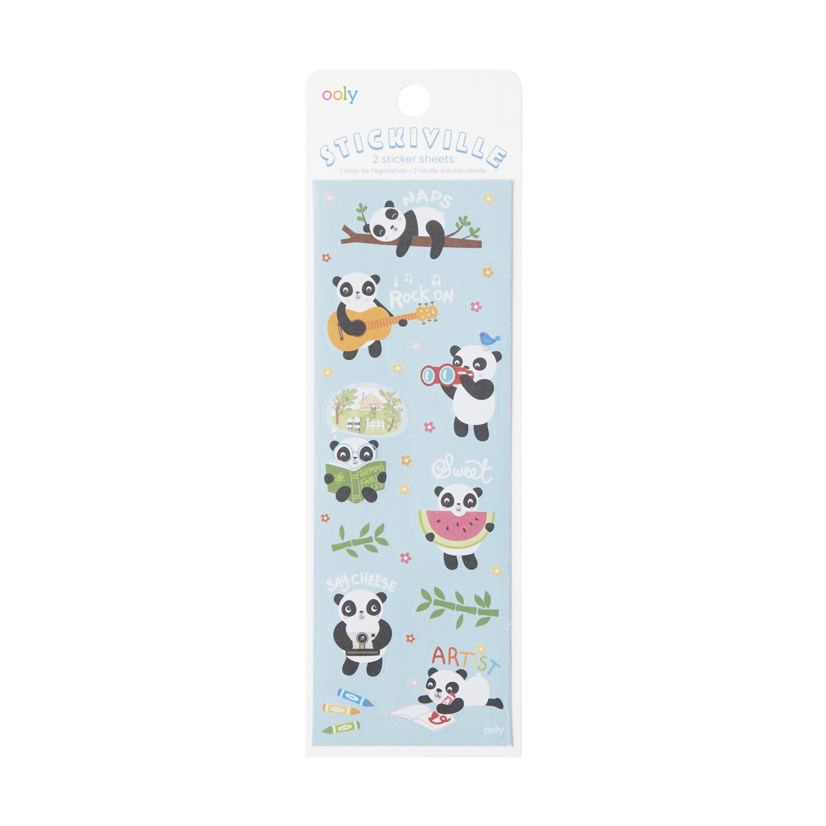 Stickiville Skinny - Playful Pandas