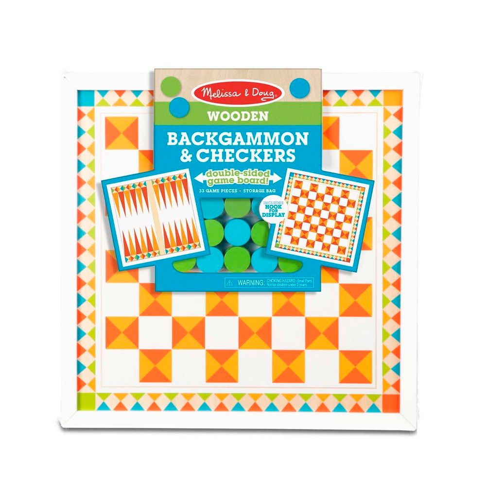 Backgammon &amp; Checkers - Wood
