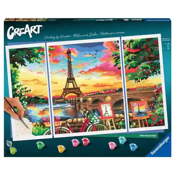 CreArt Paint by Number - Paris Reflect