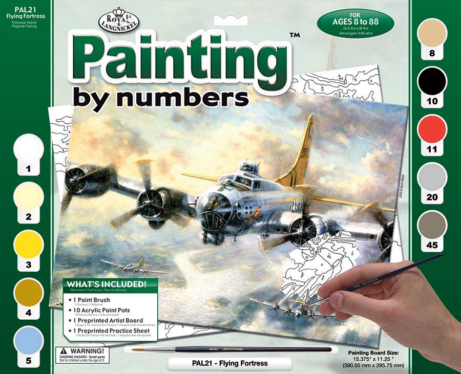 Royal &amp; Langnickel Paint By Number -  Flying Fortress
