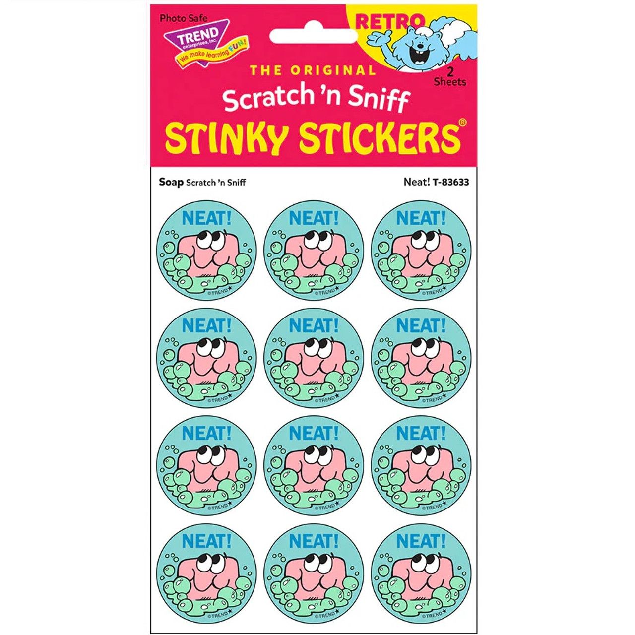 Scratch &#39;N Sniff Stinky Stickers - Neat, Soap