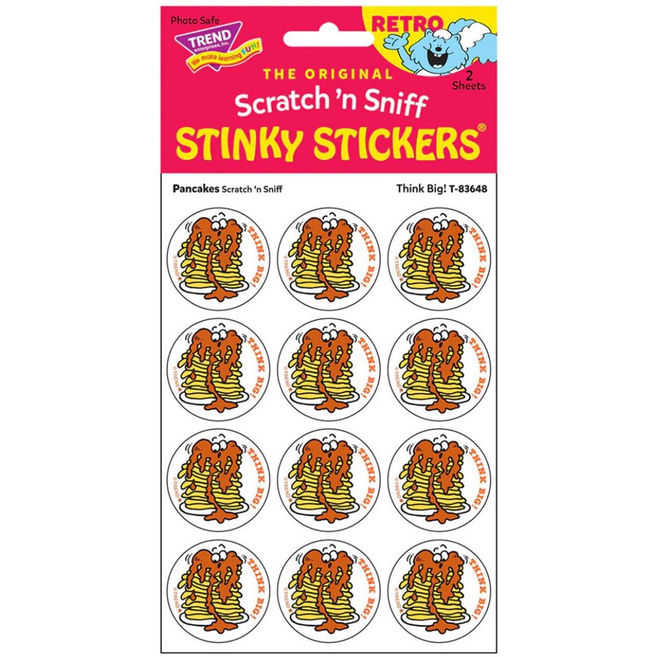 Scratch &#39;N Sniff Stinky Stickers - Think Big, Pancakes