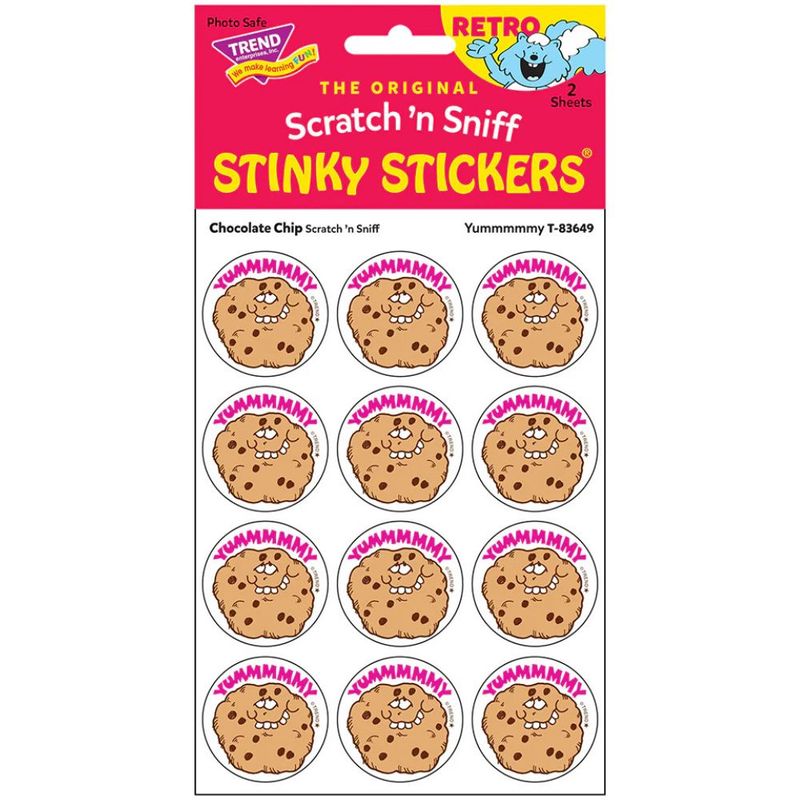 Scratch &#39;N Sniff Stinky Stickers - Yummmmmy, Chocolate Chip