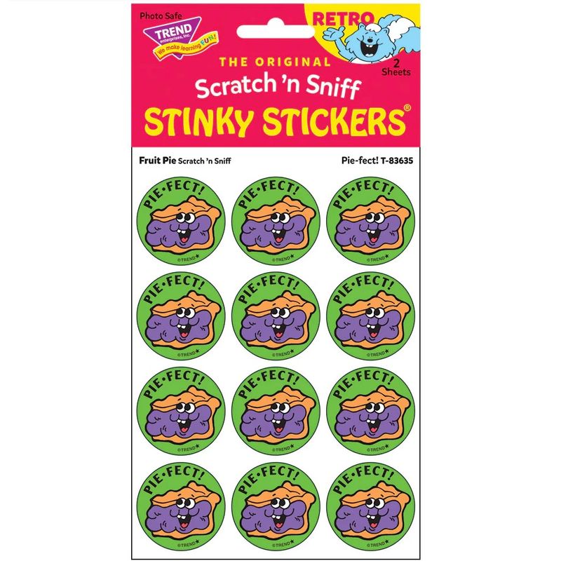 Scratch &#39;N Sniff Stinky Stickers - Pie-fect, Fruit Pie
