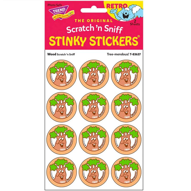 Scratch &#39;N Sniff Stinky Stickers - Tree-mendous, Wood