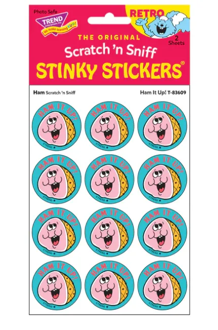 Scratch &#39;N Sniff Stinky Stickers - Ham It Up, Ham
