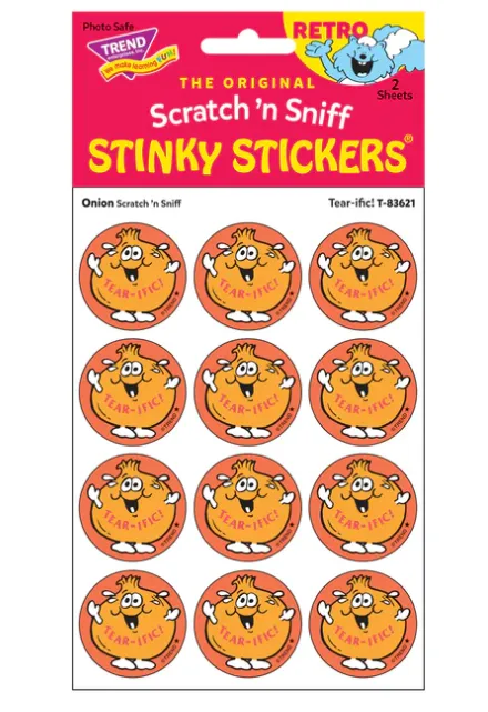 Scratch &#39;N Sniff Stinky Stickers - Tear-ific, Onion