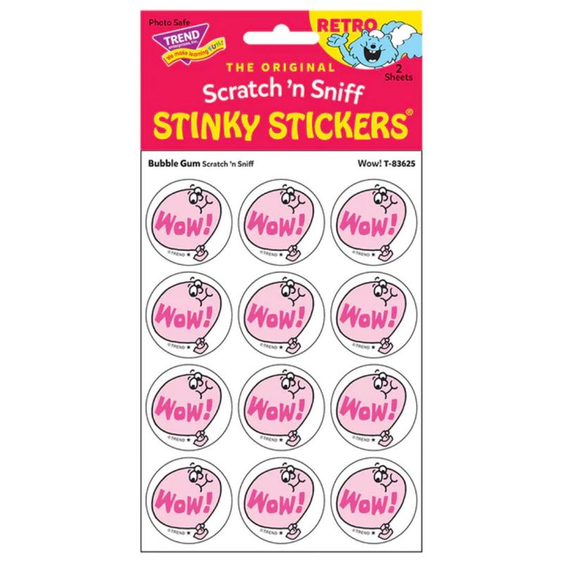 Scratch &#39;N Sniff Stinky Stickers - Wow, Bubble Gum