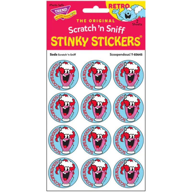 Scratch &#39;N Sniff Stinky Stickers - Scoopendous, Soda