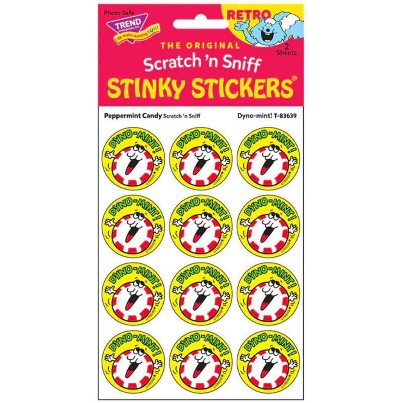 Scratch &#39;N Sniff Stinky Stickers - Dyno-mint, Peppermint