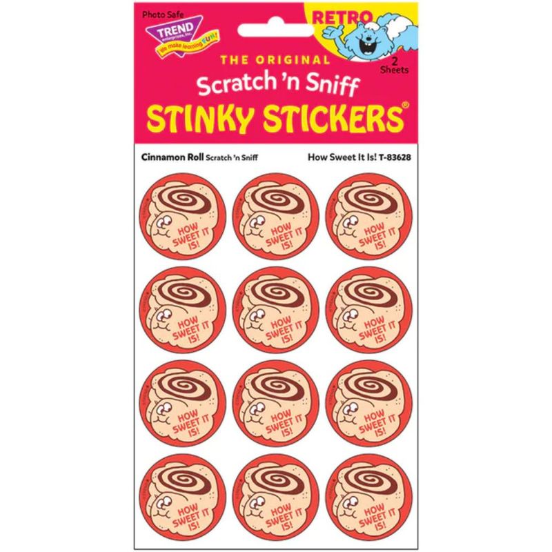 Scratch &#39;N Sniff Stinky Stickers - How Sweet Is It, Cinnamon Roll