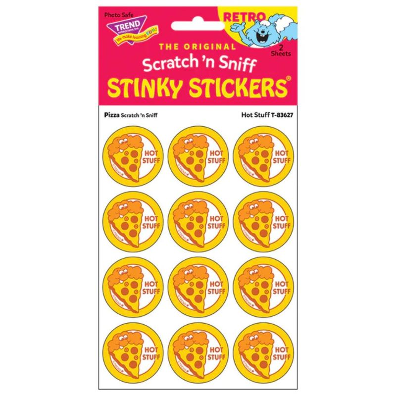 Scratch &#39;N Sniff Stinky Stickers - Hot Stuff, Pizza