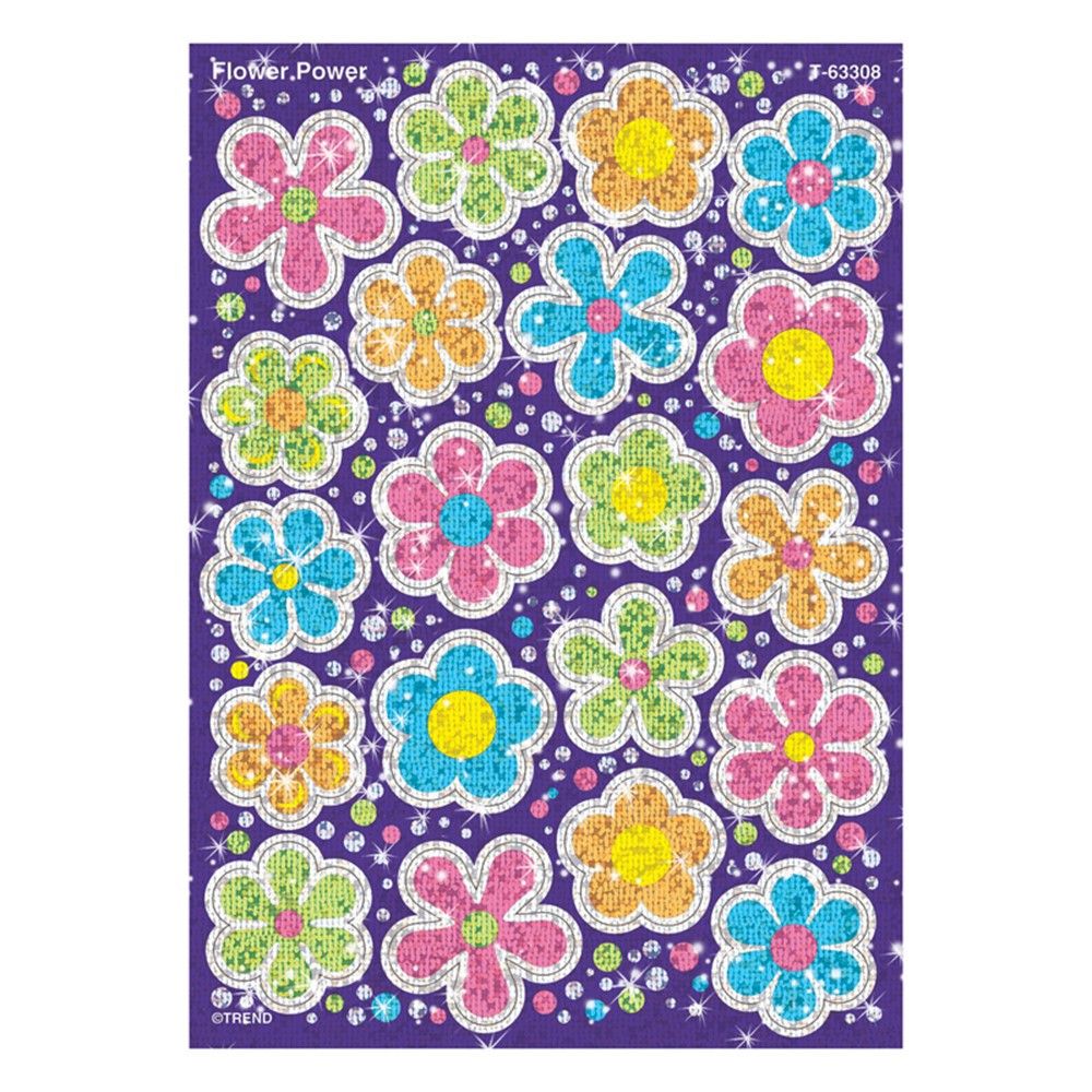 Sparkle Stickers Large - Flower Power