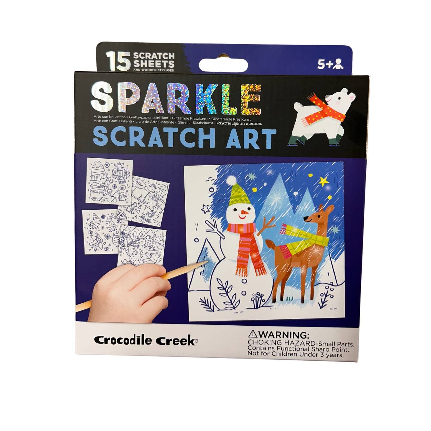 Sparkle Scratch Art - Winter Fun