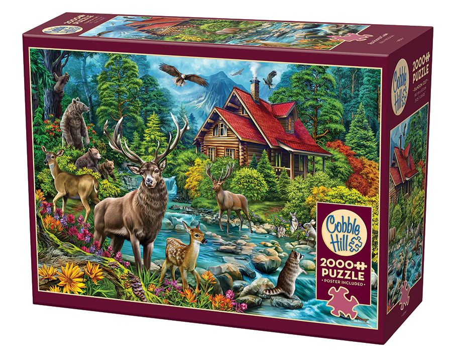 2000pc: Red-Roofed Cabin