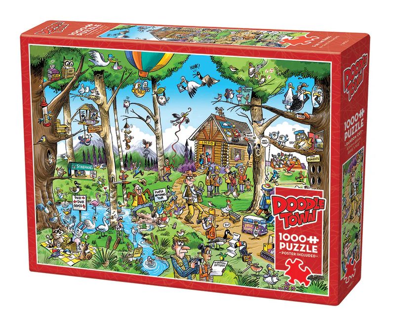 1000pc: DoodleTown: Birdwatcher&#39;s Paradise